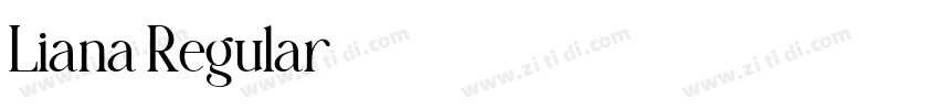 Liana Regular字体转换